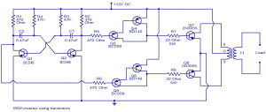  60W-100W Inverter using Transistors