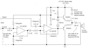 LM358 Op-Amp Audio Amplifier