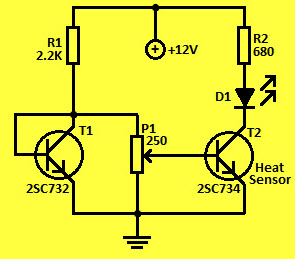 Simple Temperature Monitor Circuit