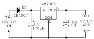 12v to 5v converter circuit