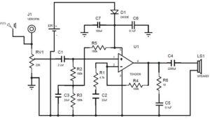 TDA2030 IC Circuit Diagram