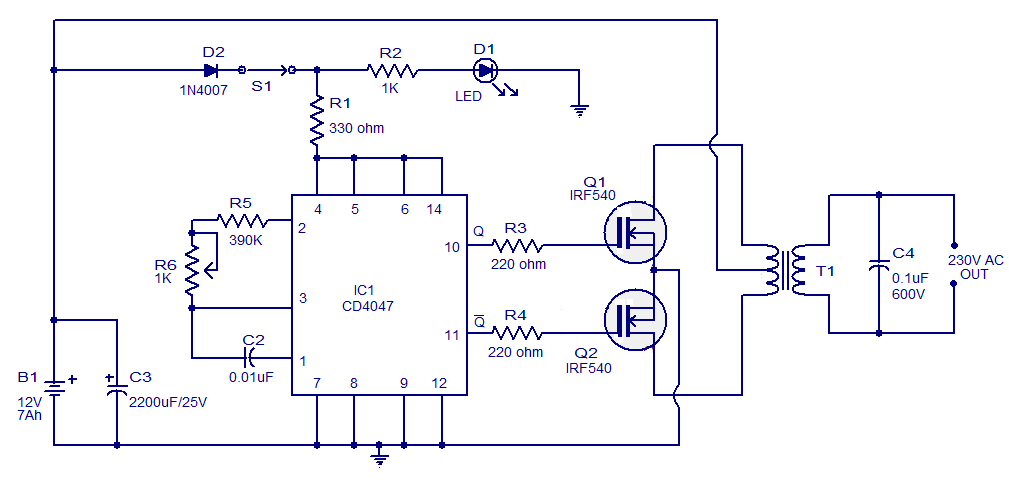 100W-inverter-circuit