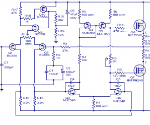 Mosfet Power Amplifier Circuit Diagram : First Simple Mosfet Amplifier ...