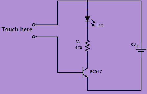 Simple Touch Sensor Circuit - Circuits99