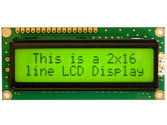 16x2 LCD interface